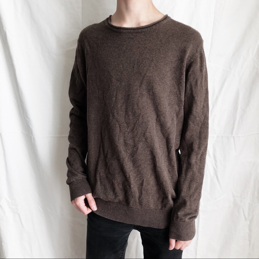 brown forever 21 men’s sweater • xs